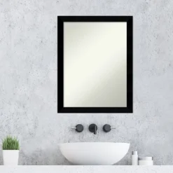 Black Museum Non-Beveled Wood Bathroom Wall Mirror 22 Black Museum Non-Beveled Wood Bathroom Wall Mirror -Home Furniture GUEST 3592b41b ec7c 46c9 ba19 37a725a3600d
