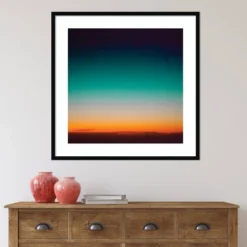 33" X 33" Sunrise Flying By Caroline Mint Framed Wall Art Print Black - Amanti Art -Home Furniture GUEST 359b012d c47f 4b64 ad36 0fafe88b9e02