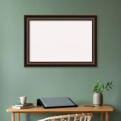 42"x30" Villa Wood Frame White Cork Board Oil Rubbed Bronze - Amanti Art: Wall Mount, Custom Crafted, Bulletin Board -Home Furniture GUEST 367c4711 23cd 469b 90c6 75ad09bf6afe