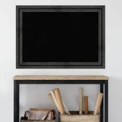 Amanti Art Black Cork Board Wood Framed Rustic Pine Black Bulletin Board 41 In. X 29 In. -Home Furniture GUEST 36a8aaa4 1fc7 4d04 b5cc 19fae1a71834