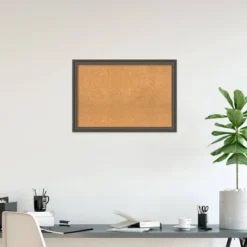 39"x27" Upcycled Wood Frame Cork Board With Wall Mount - Amanti Art: Custom Framing, Bulletin Board -Home Furniture GUEST 36e7744d 5286 45e5 ae14 f99b25db79b4