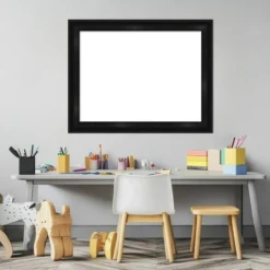 Amanti Art 22"x28" Grand Black Narrow Framed Magnetic Dry Erase Board -Home Furniture GUEST 376cd39c 840f 4ddf 8f66 8a04eb2c7653
