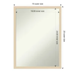 Amant Art Svelte Non-Beveled Wood Framed Wall Mirror -Home Furniture GUEST 3867b231 bb0c 45c6 9da0 8a4b5077f93e