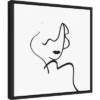 16" X 16" Muser I Woman By Isabelle Z Framed Canvas Wall Art Black - Amanti Art -Home Furniture GUEST 3925b4b1 a1ea 4c51 af06 01340da3f02a