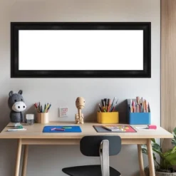 Amanti Art 16"x40" Grand Black Narrow Framed Magnetic Dry Erase Board -Home Furniture GUEST 39ed8b56 be22 40f1 b206 5944eb64f602