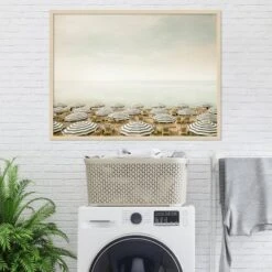 42" X 31" Seaside 4 (Beach) By Carina Okula Framed Wall Art Print Light Brown - Amanti Art -Home Furniture GUEST 3aa5c58e 10e8 4b91 aaf0 cab1af1f042f