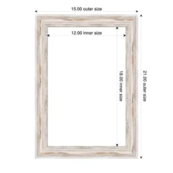 Amanti Art Alexandria White Wash Narrow Framed Dry Erase Magnetic Board -Home Furniture GUEST 3b82adde 9e1d 4ded 8854 e6d4879f4806