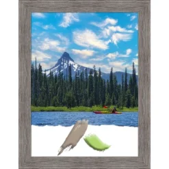 Amanti Art Pinstripe Plank Grey Narrow Picture Frame -Home Furniture GUEST 3c48f456 ffab 4b75 81d3 8697d5b9801d