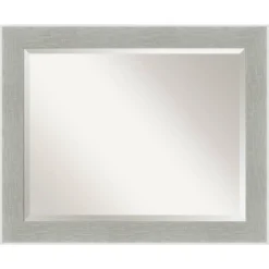 Glam Framed Bathroom Vanity Wall Mirror Linen Gray - Amanti Art -Home Furniture GUEST 3c84b62b 5dae 45f0 b201 b9ca21ee5d06