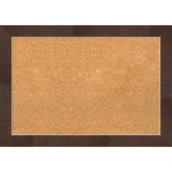 Amanti Art Wildwood Brown Narrow Framed Corkboard, Natural Cork -Home Furniture GUEST 3cf509fd 43c3 40a7 b610 c3e424f84572