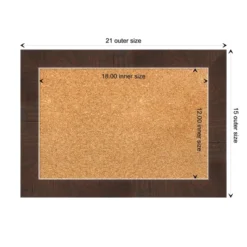 Amanti Art Wildwood Brown Narrow Framed Corkboard, Natural Cork -Home Furniture GUEST 3cfaae8b 4c06 4b8b 9517 5cbcfd272f81