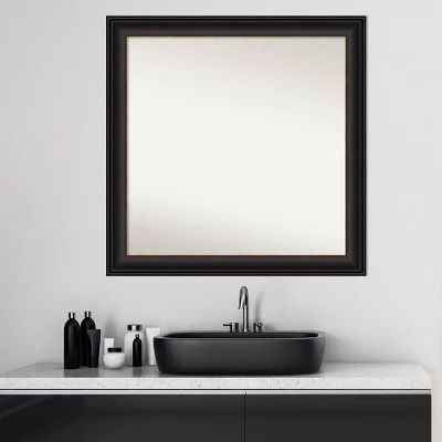 31" X 31" Non-Beveled Trio Oil Rubbed Bronze Bathroom Wall Mirror - Amanti Art 9 31" X 31" Non-Beveled Trio Oil Rubbed Bronze Bathroom Wall Mirror - Amanti Art - Image 7