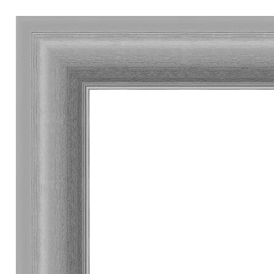 32" X 32" Non-Beveled Peak Polished Nickel Wall Mirror - Amanti Art 4 32" X 32" Non-Beveled Peak Polished Nickel Wall Mirror - Amanti Art - Image 2