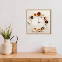 16" X 16" It's Always Coffee Time By Dina Belenko Framed Canvas Wall Art - Amanti Art -Home Furniture GUEST 3ef7913f e065 4d2e a839 44c2bcf47461