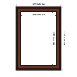 Amanti Art Cyprus Walnut Narrow Framed Dry Erase Magnetic Board -Home Furniture GUEST 412d852d 14c0 4040 adb6 aeb8b44867c0