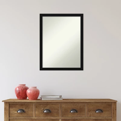 Amanti Art Avon Black Narrow Non-Beveled Bathroom Wall Mirror 10 Amanti Art Avon Black Narrow Non-Beveled Bathroom Wall Mirror - Image 8