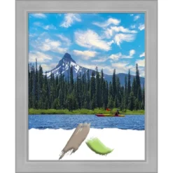 Amanti Art Vista Brushed Nickel Narrow Picture Frame -Home Furniture GUEST 4446d576 e1db 40cf 9f7c 59dc0b0cc135