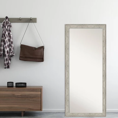 29" X 65" Crackled Framed Full Length Floor/Leaner Mirror Metallic - Amanti Art 5 29" X 65" Crackled Framed Full Length Floor/Leaner Mirror Metallic - Amanti Art - Image 3