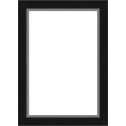 Amanti Art Eva Black Silver Narrow Framed Dry Erase Magnetic Board -Home Furniture GUEST 4604c352 c85e 4a7f 8f25 0f36229ddea4