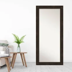 30" X 66" Non-Beveled Stately Bronze Full Length Floor Leaner Mirror - Amanti Art -Home Furniture GUEST 4759b1f5 0d66 49a4 a05f 02cd10886704