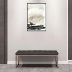 23" X 33" Horizon Triptych II By Jennifer Goldberger Framed Canvas Wall Art Print Black - Amanti Art -Home Furniture GUEST 4943b006 af8c 44c0 bd9b faf7dcc9e5b2