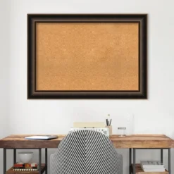 42"x30" Villa Wood Frame Natural Cork Board Oil Rubbed Bronze - Amanti Art: Wall Mount, Custom Crafted, Home & Office Decor -Home Furniture GUEST 4a3163ae 6f1b 4b61 a78e 79622cbfdc1a