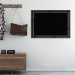 Amanti Art Black Cork Board Wood Framed Rustic Pine Black Bulletin Board 41 In. X 29 In. -Home Furniture GUEST 4b158465 d816 469b b06b 243b936eb1f6