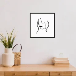 16" X 16" Muser II Woman By Isabelle Z Framed Canvas Wall Art Black - Amanti Art -Home Furniture GUEST 4ba3f45c 4dae 4e96 aaf5 0786741a53c4