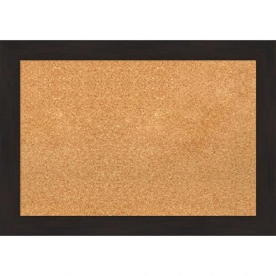 Amanti Art Furniture Espresso Narrow Framed Corkboard, Natural Cork 9 Amanti Art Furniture Espresso Narrow Framed Corkboard, Natural Cork - Image 7