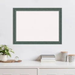 31"x23" Upcycled Wood Frame White Cork Board Teal/Gray - Amanti Art: Bulletin Board For Home Or Office Wall Mount -Home Furniture GUEST 4d49ef82 dd26 445e a4ed 2d77d64a895a