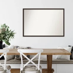 37" X 25" Non-Beveled Carlisle Espresso Narrow Wood Wall Mirror - Amanti Art -Home Furniture GUEST 4dc033f1 e6f4 42c0 9c44 a259e2e219d2