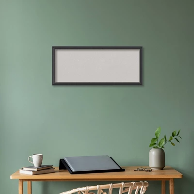 Amanti Art 32"x14" Stylish Wood Frame Gray Cork Board Black - : Wall Mounted Bulletin Board, Custom Framed, Home Organization 7 Amanti Art 32"x14" Stylish Wood Frame Gray Cork Board Black - : Wall Mounted Bulletin Board, Custom Framed, Home Organization - Image 5