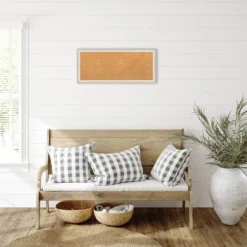 32"x14" Two Tone Wood Frame Natural Cork Board Silver - Amanti Art: Wall Mount, Bulletin Board, Message Center -Home Furniture GUEST 4eecac99 1a1f 4a7f 87fc aeeb58ea4f1f