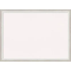 30"x22" Two Tone Wood Frame Cork Board Silver - Amanti Art -Home Furniture GUEST 4f39f835 ed35 4e52 ba06 eb3770c7c94b