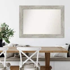 42" X 30" Non-Beveled Dove Gray Wash Wall Mirror - Amanti Art -Home Furniture GUEST 4fc3badf b15c 4fd3 b806 7646d1a6fe5d