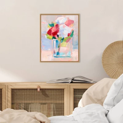 16" X 20" Abstract Flowers In Vase II By Ethan Harper Framed Canvas Wall Art - Amanti Art 6 16" X 20" Abstract Flowers In Vase II By Ethan Harper Framed Canvas Wall Art - Amanti Art - Image 4