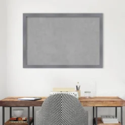 38"x26" Edwin Framed Magnetic Board Gray - Amanti Art -Home Furniture GUEST 4fe18cbe ea34 45c2 ade4 cc18354bf875