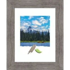 Amanti Art Pinstripe Plank Grey Narrow Picture Frame -Home Furniture GUEST 5020d8b0 e23f 44fa be82 9a8ac2885305