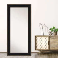 32" X 68" Non-Beveled Mezzanine Espresso Wood Full Length Floor Leaner Mirror - Amanti Art 15 32" X 68" Non-Beveled Mezzanine Espresso Wood Full Length Floor Leaner Mirror - Amanti Art -Home Furniture GUEST 505bc062 a271 47c0 839e a53320745d83