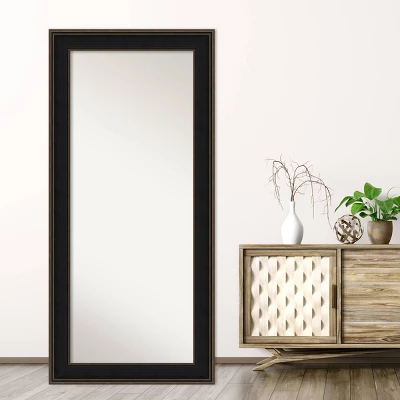 32" X 68" Non-Beveled Mezzanine Espresso Wood Full Length Floor Leaner Mirror - Amanti Art 8 32" X 68" Non-Beveled Mezzanine Espresso Wood Full Length Floor Leaner Mirror - Amanti Art - Image 6