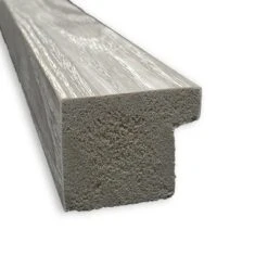 30" X 24" Dove Square Framed Wall Mirror Graywash - Amanti Art