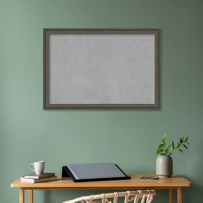 39"x27" Upcycled Framed Magnetic Board Brown/Gray - Amanti Art 9 39"x27" Upcycled Framed Magnetic Board Brown/Gray - Amanti Art - Image 7