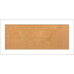 Amanti Art Wedge White Framed Corkboard, Natural Cork -Home Furniture GUEST 512bd5c7 f961 4f73 82db 9db3a8606015