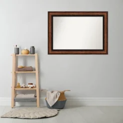 43" X 31" Non-Beveled Vogue Bronze Bathroom Wall Mirror - Amanti Art -Home Furniture GUEST 5310dab4 a36c 4f42 866b 22c8797c79ba
