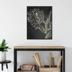 22" X 30" Golden Flower Folklore II By Asia Jensen Framed Canvas Wall Art Black - Amanti Art -Home Furniture GUEST 53359e9e e2f8 4165 99c3 c593eca0cbe6