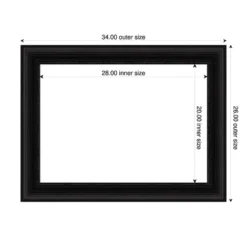 Amanti Art Parlor Black Framed Magnetic Dry Erase Board -Home Furniture GUEST 533e6d57 be5e 4f9e a005 feddae0fbac4