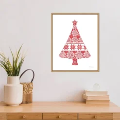 16" X 20" Nordic Holiday Christmas Tree By Beth Grove Framed Canvas Wall Art - Amanti Art -Home Furniture GUEST 5371cc05 1230 4040 a01a 1f8551c801da