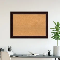 Amanti Art Coffee Bean Brown Framed Corkboard, Natural Cork -Home Furniture GUEST 53b73865 392b 4f24 992b 8b468a798dab