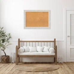 42"x30" Opera Wood Frame Natural Cork Board Off-White - Amanti Art: Wall Mount, Bulletin Board, Custom Framed -Home Furniture GUEST 53ed5f6f 59f7 4e84 99f7 61af80bfdb7e