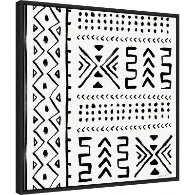 22" X 22" Botanical Sketches Pattern VIIA By Anne Tavoletti Framed Canvas Wall Art Black - Amanti Art 3 22" X 22" Botanical Sketches Pattern VIIA By Anne Tavoletti Framed Canvas Wall Art Black - Amanti Art